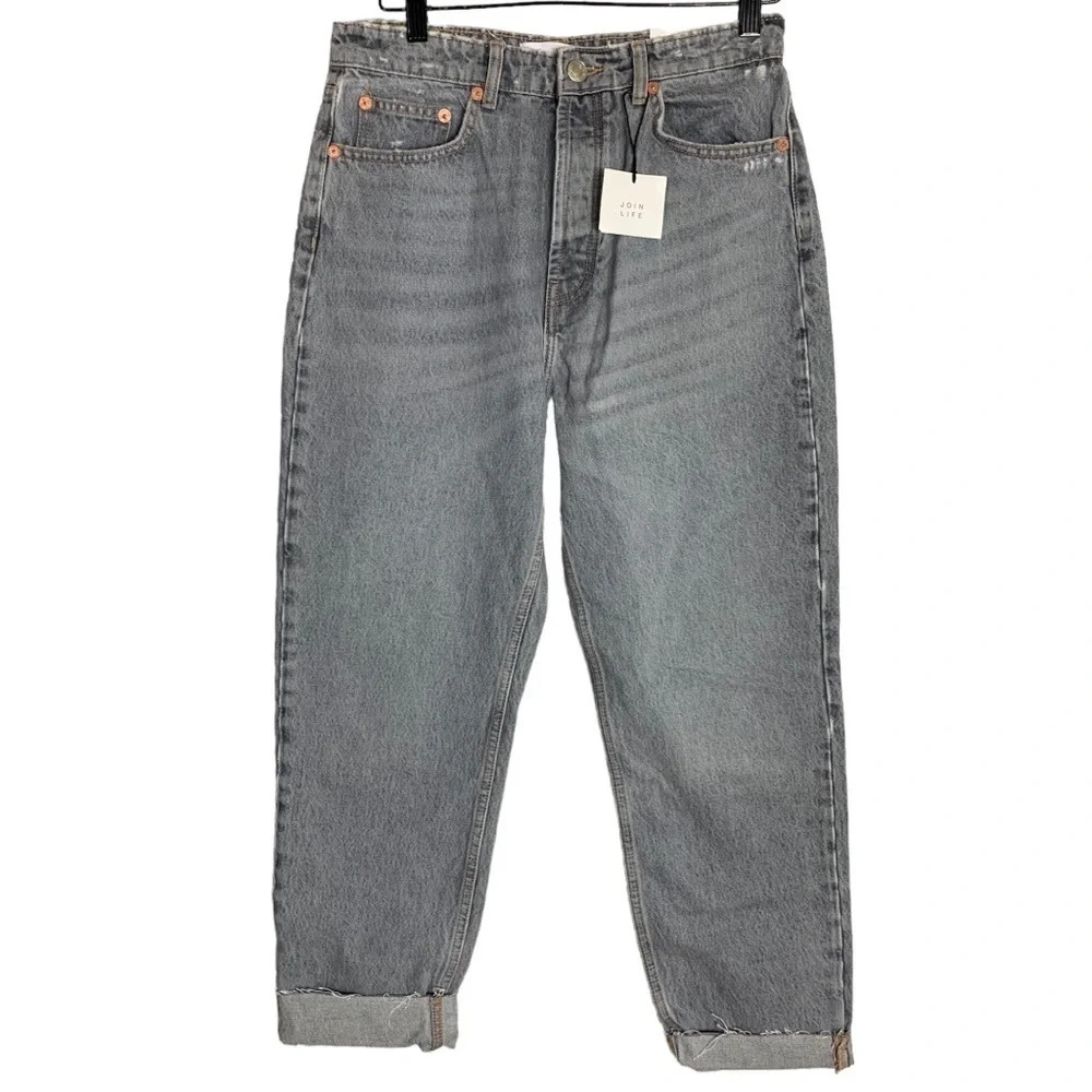 Zara Women’s High Rise Ankle Length Straight Leg Jean Size  US 8 Casual